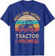 Just One More Tractor I Promise Vintage Funny Farmer Gift T-Shirt - T-Shirt | Royal