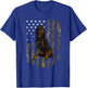 Camo American Flag Gordon Setter 4th Of July USA T-Shirt - T-Shirt | Royal