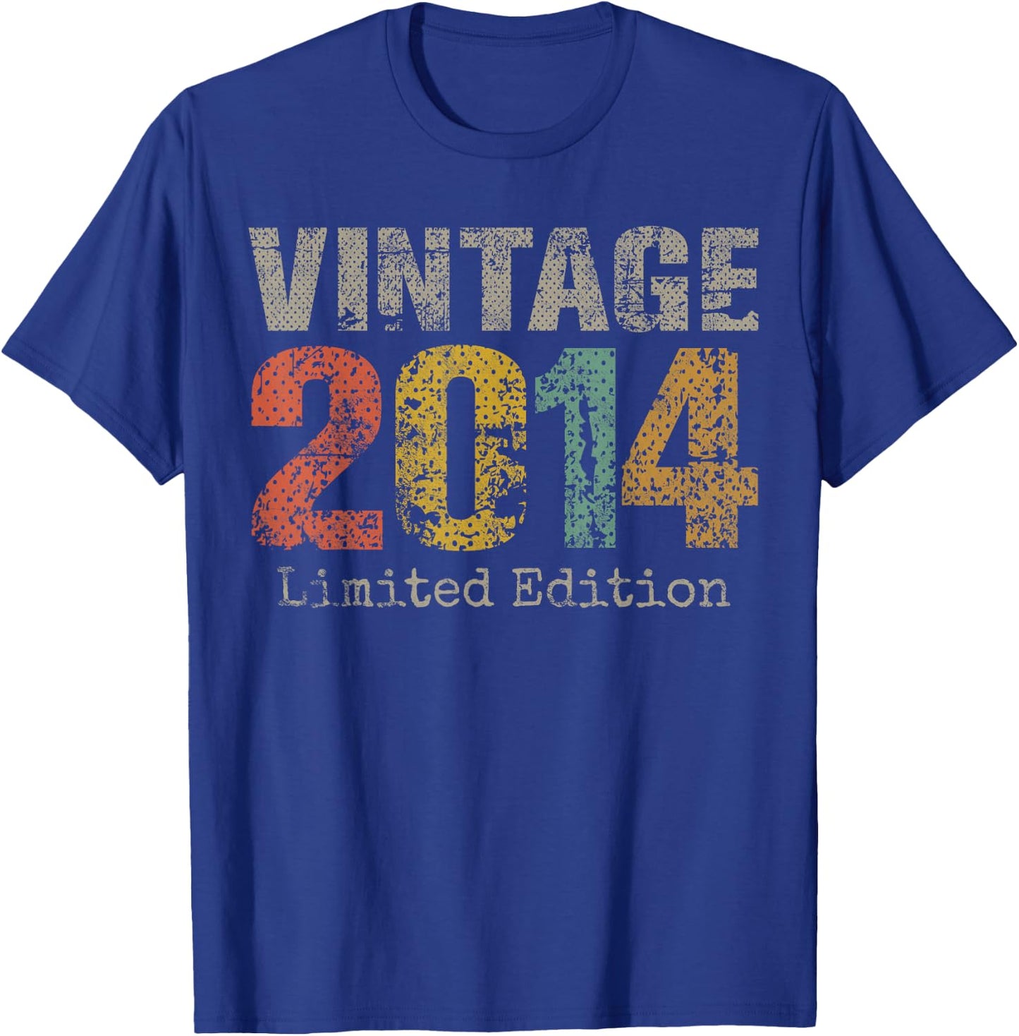Vintage 2014 Limited Edition 11th Birthday Gifts 11 Year Old T-Shirt - T-Shirt | Royal
