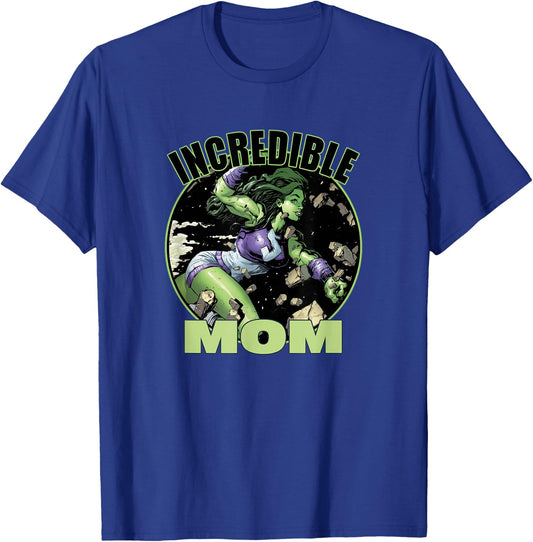 Marvel She-Hulk Mother's Day Incredible Mom Chest Portrait T-Shirt - T-Shirt | Royal