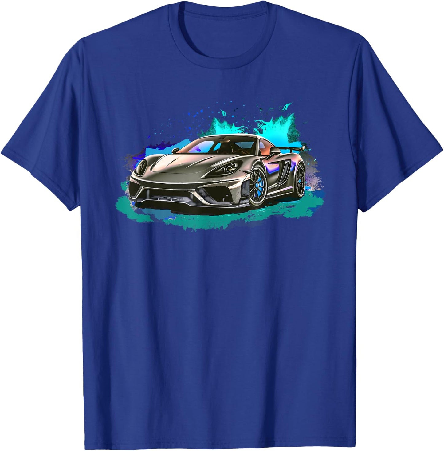Exotic Concept Sports Car Supercar Luxury Hypercar Graphic T-Shirt - T-Shirt | Royal
