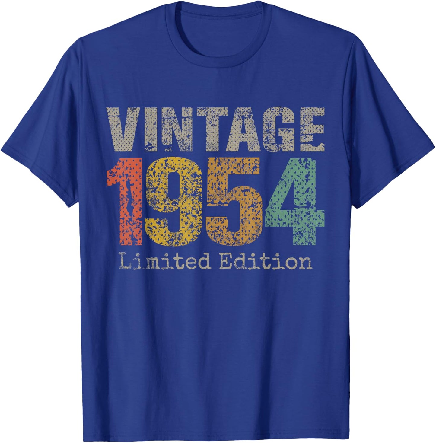 Vintage 1954 Limited Edition 71st Birthday Gifts 71 Year Old T-Shirt - T-Shirt | Royal