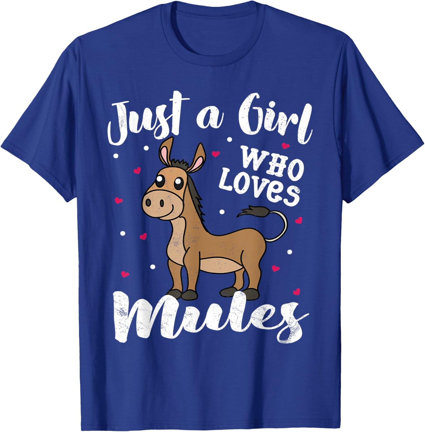 Just A Girl Who Loves Mule Women Gift Kids Mom Lover T-Shirt - T-Shirt | Royal