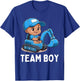 Team Boy Blue Baby Gender Reveal Party Baby Announcement T-Shirt - T-Shirt | Royal