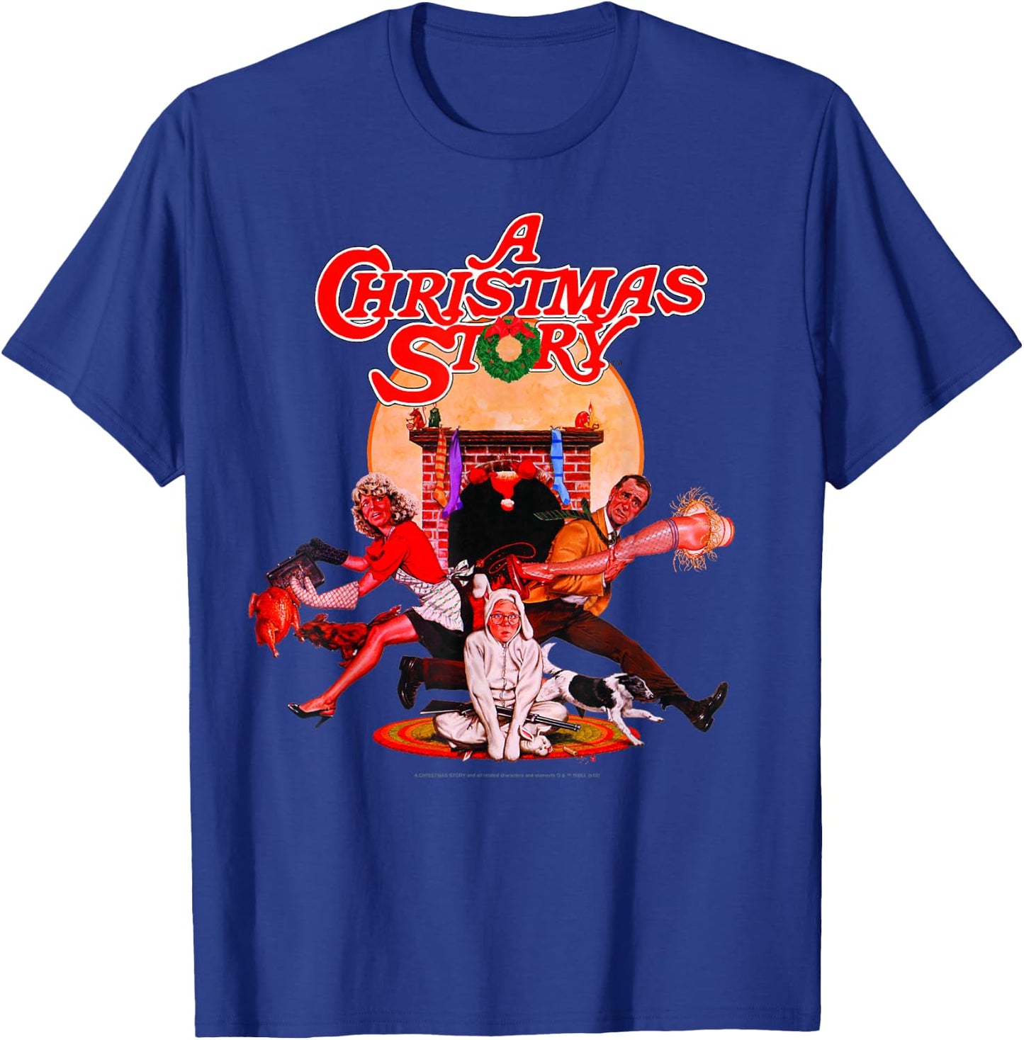 A Christmas Story Group Shot Poster T-Shirt - T-Shirt | Royal
