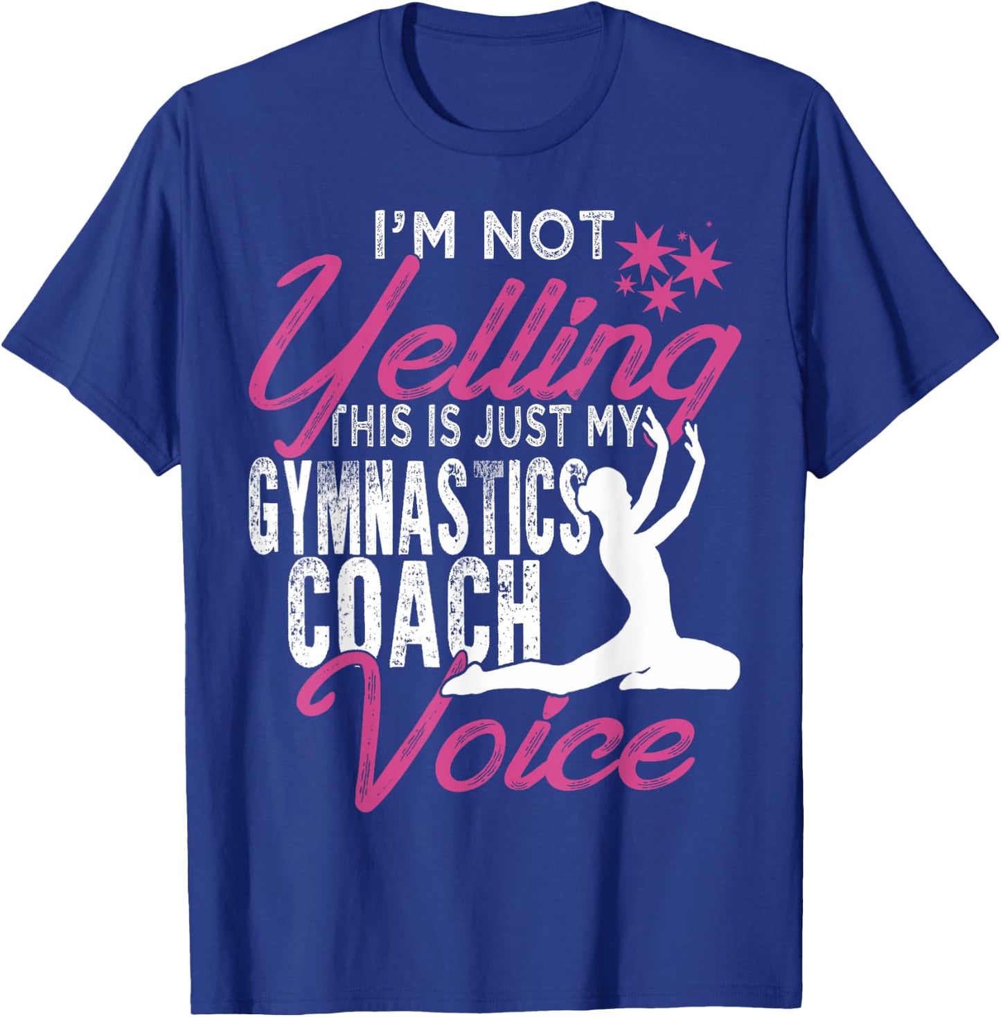 Funny Gymnastics Coach Voice Shirt Gift Gymnast Coach T-Shirt - T-Shirt | Royal