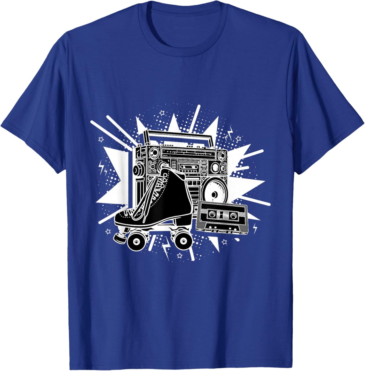 Retro Roller Skates Vintage Fun Skating Lifestyle Skates T-Shirt - T-Shirt | Royal