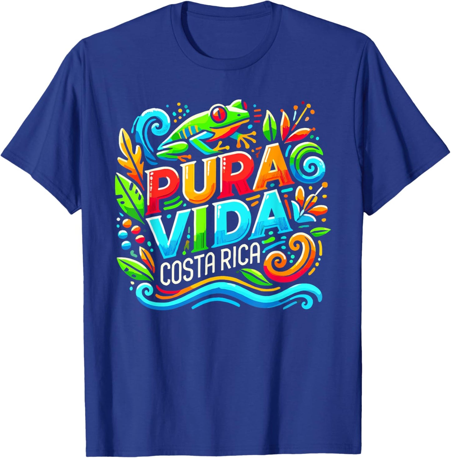 Costa Rica Rain Forest Tree Frog Pura Vida Costa Rica T-Shirt - T-Shirt | Royal