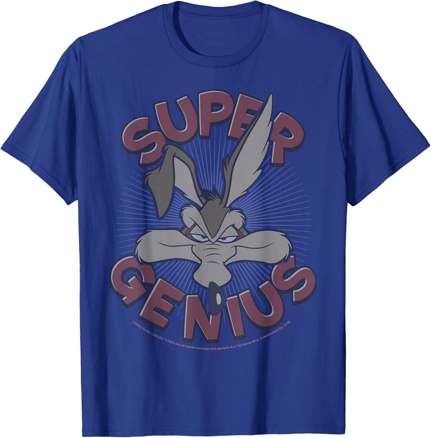 Looney Tunes Wile E. Coyote Super Genius T-Shirt - T-Shirt | Royal