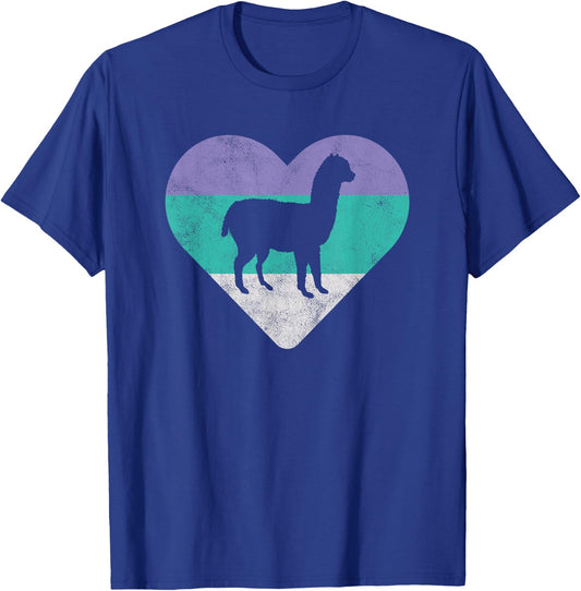 Alpaca Retro Gift or Girls T-Shirt - T-Shirt | Royal