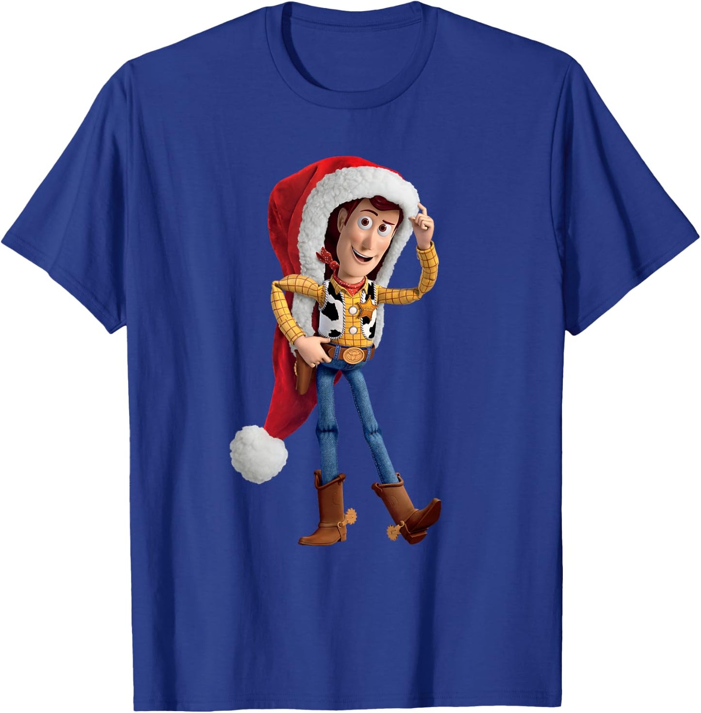 Disney Pixar Toy Story Santa Woody Holiday T-Shirt - T-Shirt | Royal