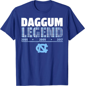 Daggum Legend 2005 2009 2017 T-Shirt - T-Shirt | Royal