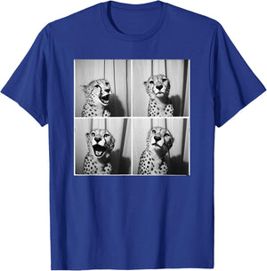 Cute Cheetah Photobooth Picture Quirky Funny Zoo Animal T-Shirt - T-Shirt | Royal
