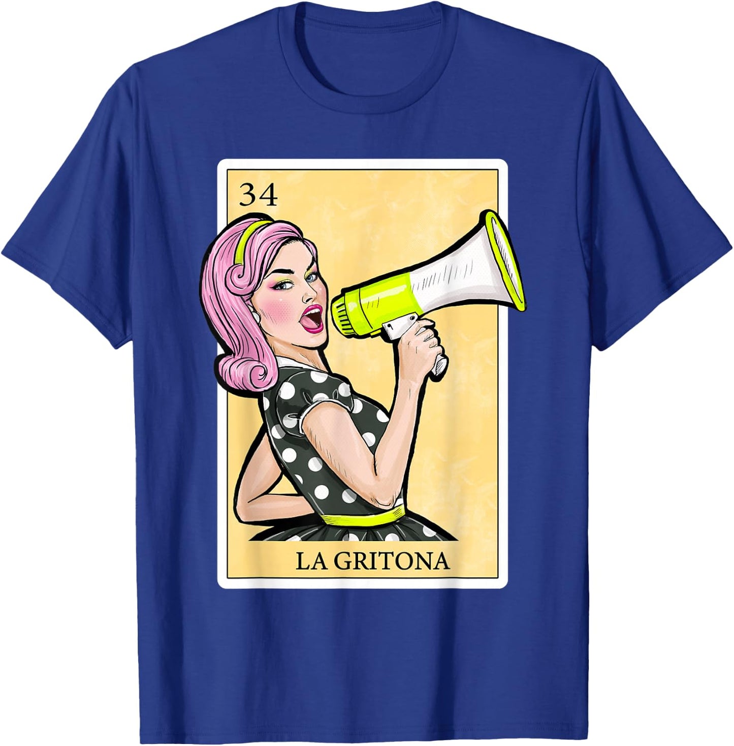 La Gritona - Gifts Spanish-Mexican Bingo Card Latinas T-Shirt - T-Shirt | Royal