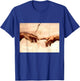 The Creation Of Adam | Michelangelo Artwork Vintage T-Shirt - T-Shirt | Royal