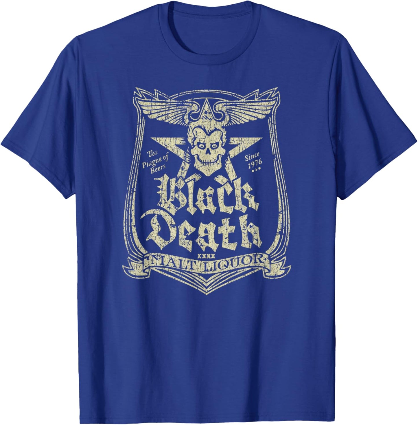 Black Death Malt Liquor 1976 T-Shirt - T-Shirt | Royal