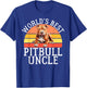 Worlds best Pitbull Uncle Pitbull T-Shirt - T-Shirt | Royal