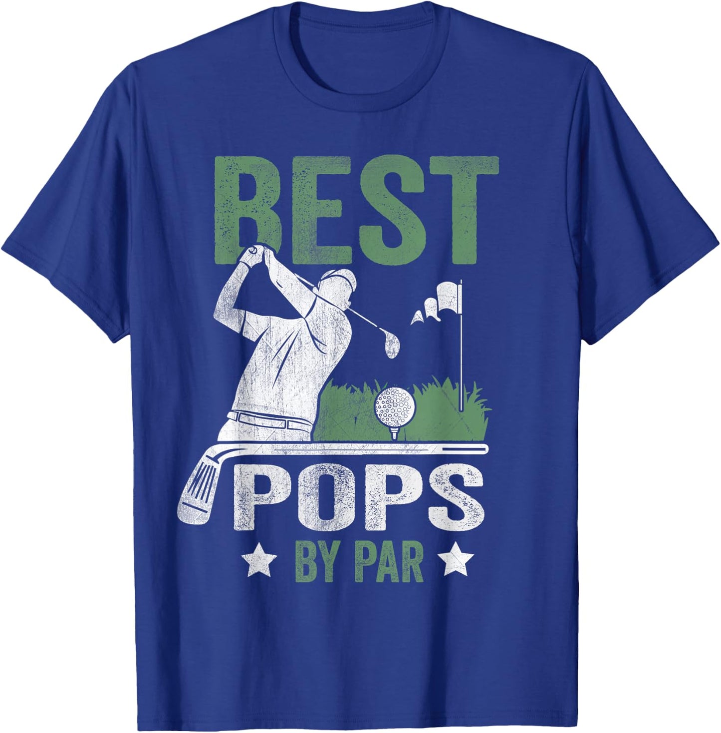 Best Pops By Par Father's Day Golf Gift T-Shirt - T-Shirt | Royal