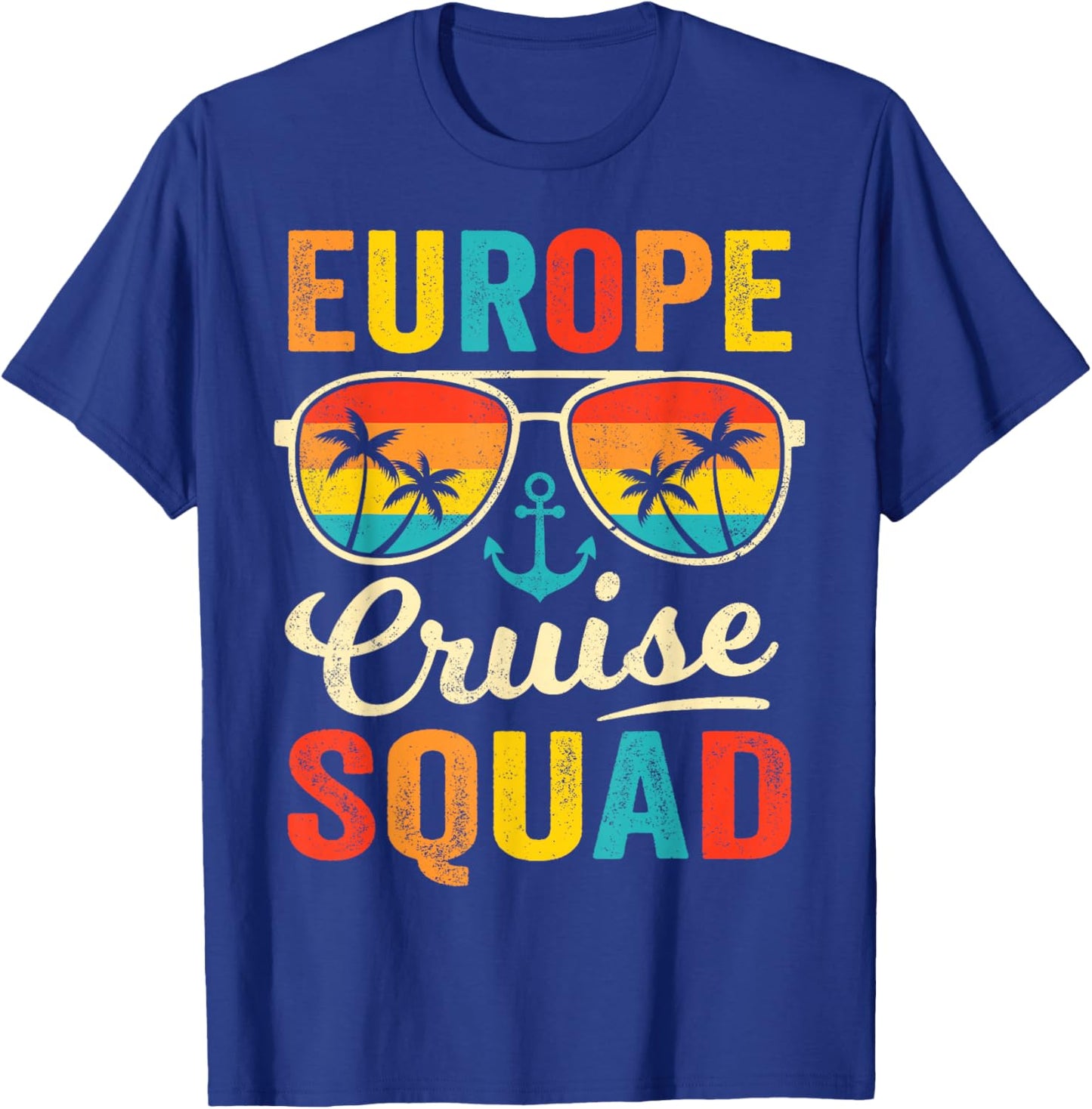 Europe Cruise Squad 2025 European Matching Family Group T-Shirt - T-Shirt | Royal