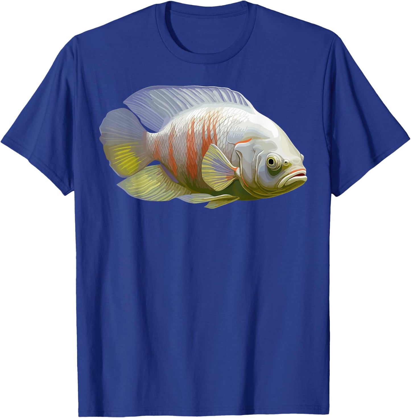 Albino Oscar Fish American Cichlid for Monster Fish T-Shirt - T-Shirt | Royal