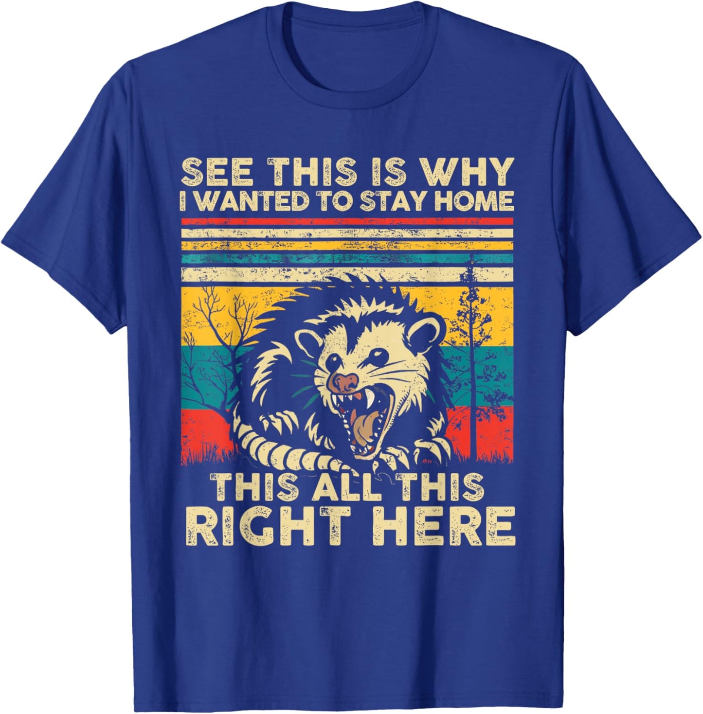 See This Is Why I Wanted To Stay Home This All This Right T-Shirt - T-Shirt | Royal