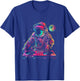 DJ Astronaut Space EDM Techno House Music Vinyl Record Funny T-Shirt - T-Shirt | Royal