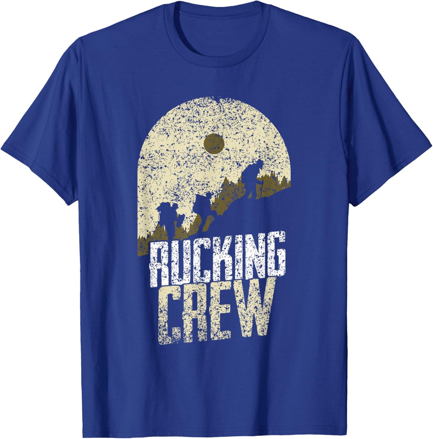 Rucking Crew Backpack Rucksack Ruck Workout Rucking T-Shirt - T-Shirt | Royal