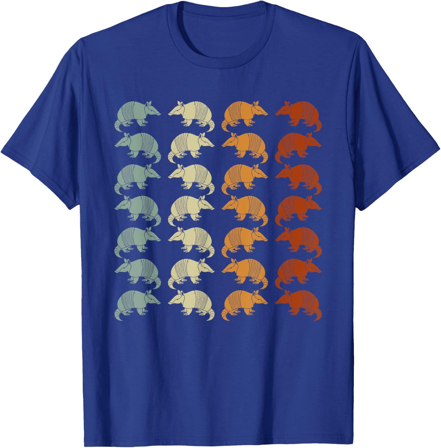Retro Wild Nature Armadillo Lover Animal Armadillo T-Shirt - T-Shirt | Royal