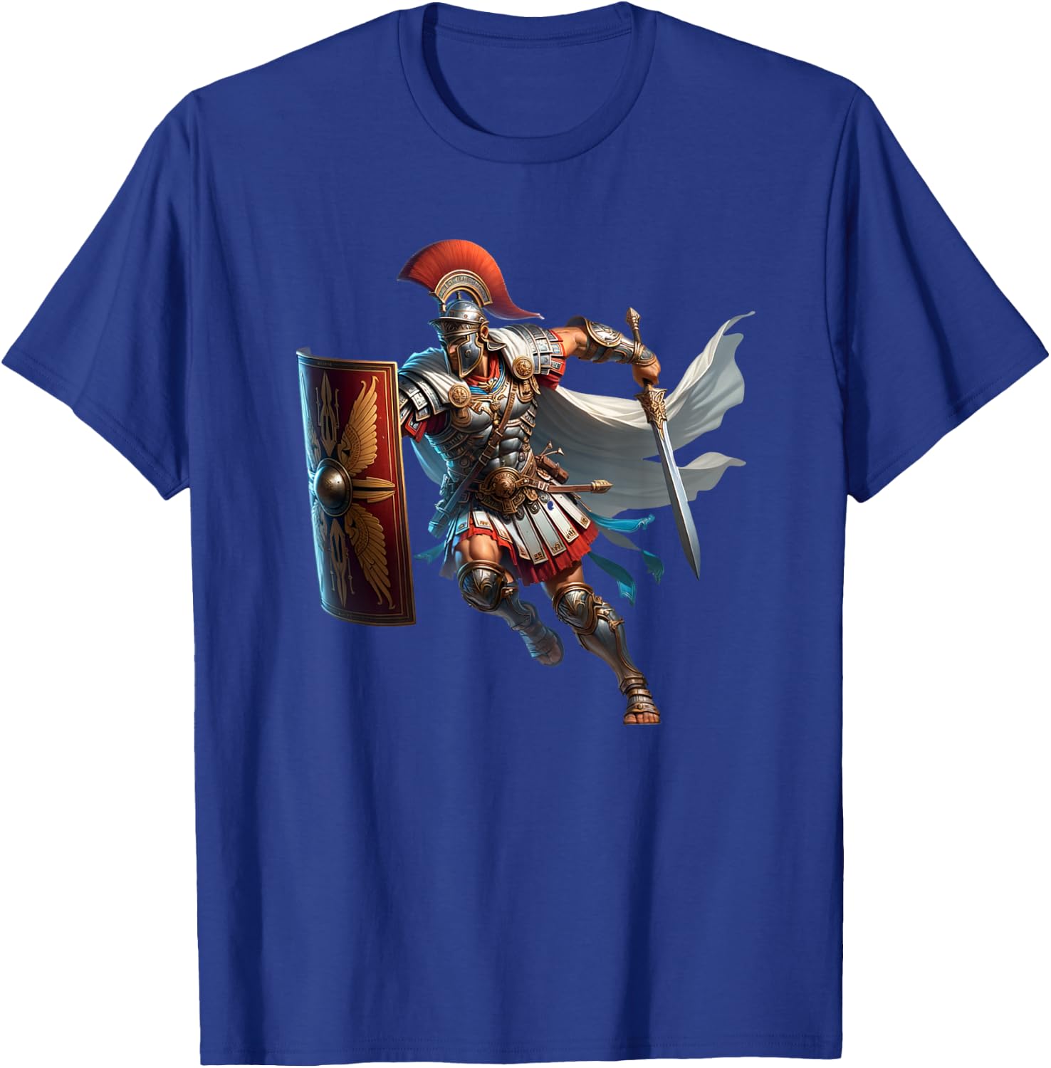 Roman Empire Rome Gladiator Centurion Legion Soldier Warrior T-Shirt - T-Shirt | Royal
