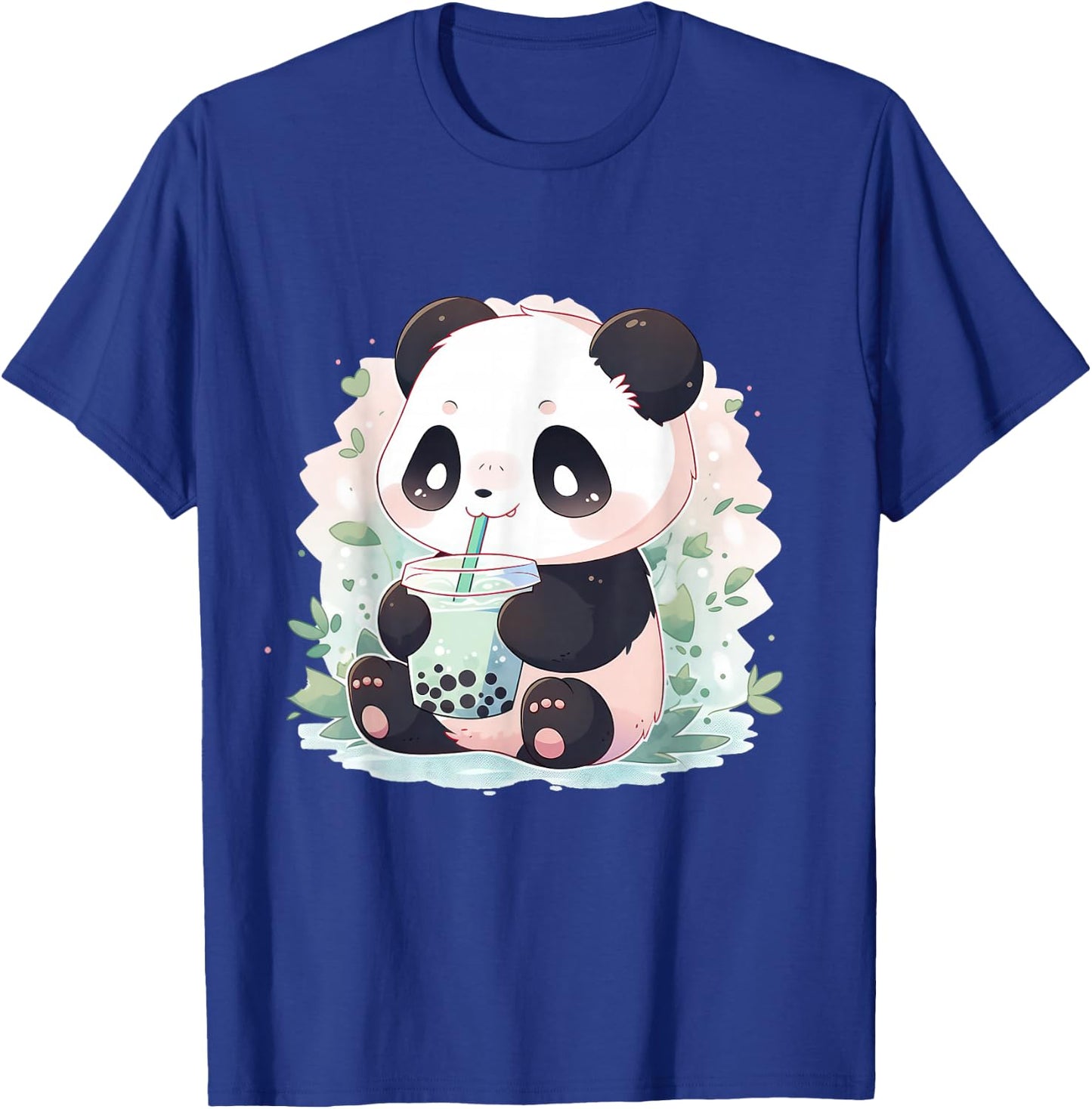 Kawaii Panda Drinking Bubble Tea Boba Lover T-Shirt - T-Shirt | Royal