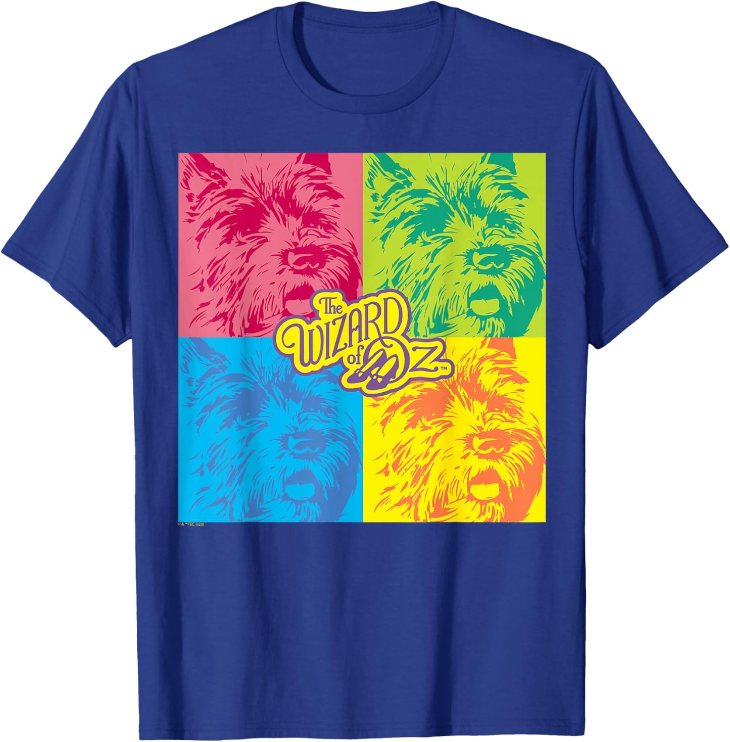 The Wizard Of Oz - Toto Dog Grid T-Shirt - T-Shirt | Royal