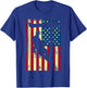 Lineman American Flag | Electric Cable Lineman Gift T-Shirt - T-Shirt | Royal