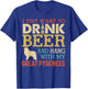 Great Pyrenees Dad Drink Beer Hang With Dog Funny Vintage Women T-Shirt - T-Shirt | Royal
