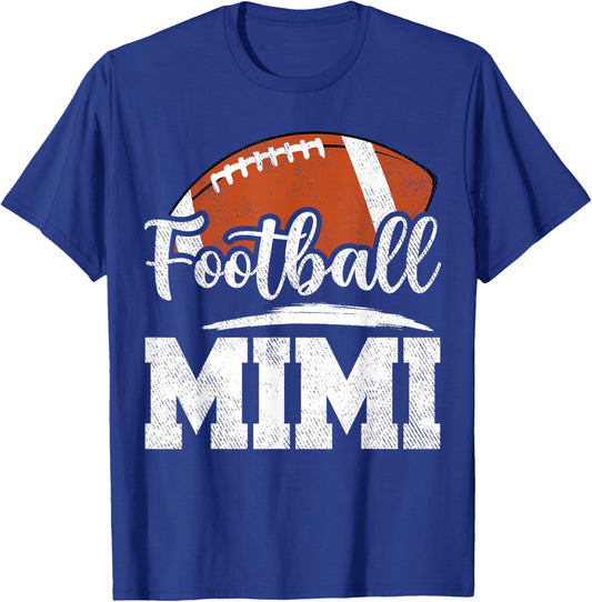 Football Mimi Football Player Game Day Mother's Day T-Shirt - T-Shirt | Royal