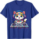 Funny Graphic Pixel Kandi DJ Cat Festival Rave EDM Party EDC Women T-Shirt - T-Shirt | Royal