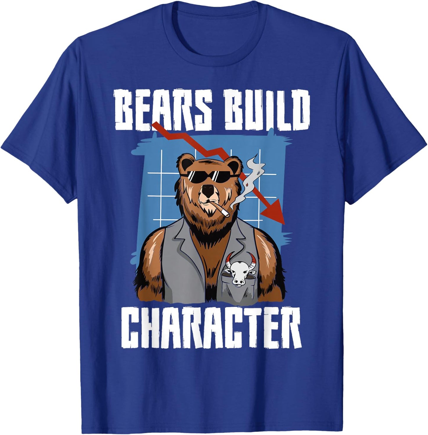 Bear Market Investor Day Trading Stock Exchange Stock Investing T-Shirt - T-Shirt | Royal