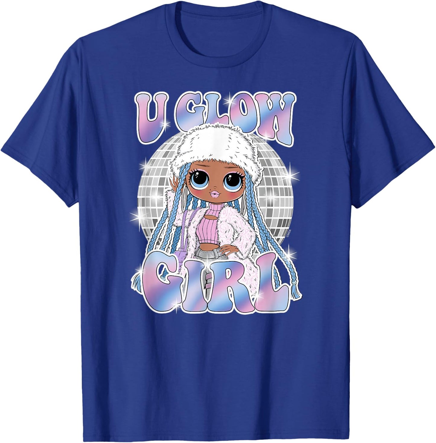 LOL Surprise! - Lady Braids Retro Disco U Glow Girl T-Shirt - T-Shirt | Royal