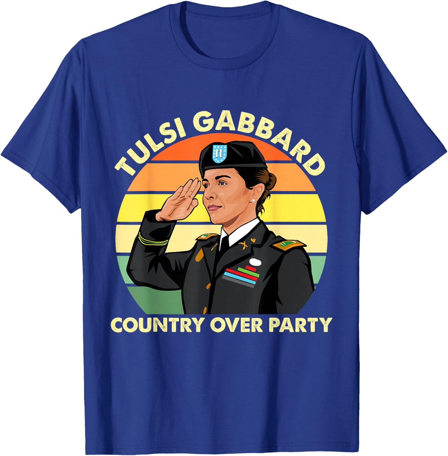 Tulsi Gabbard for First Female President 2028 America USA T-Shirt - T-Shirt | Royal