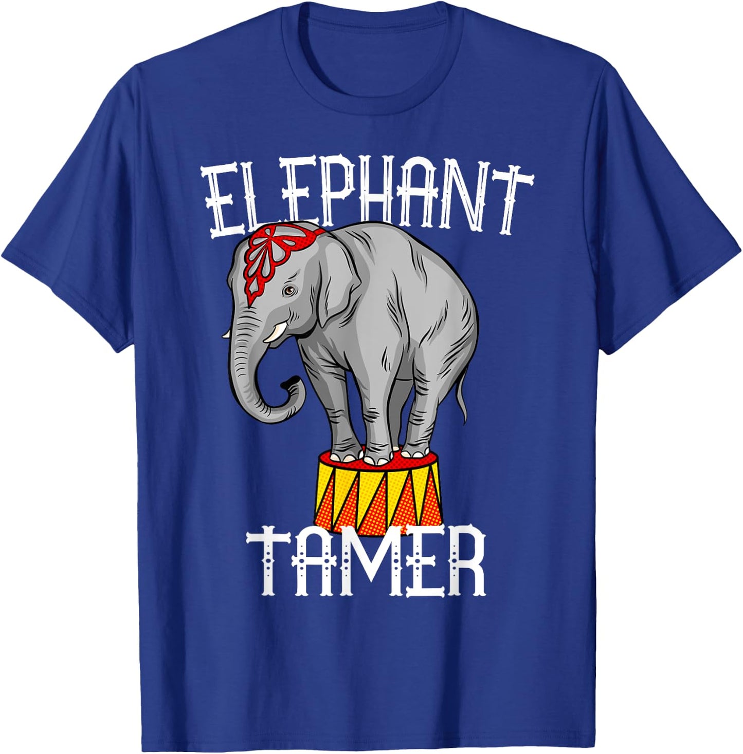 Elephant Tamer Vintage Costume Circus Themed Birthday Party T-Shirt - T-Shirt | Royal