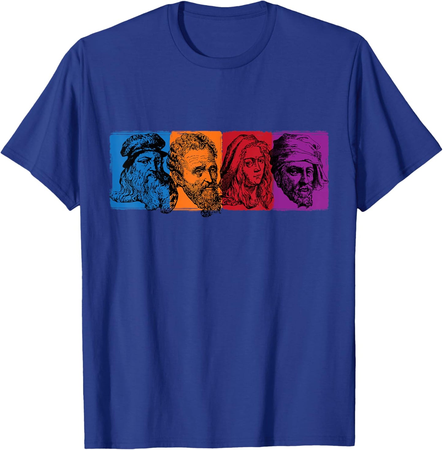 Ninja Artist Renaissance Michelangelo Leonardo Donatello T-Shirt - T-Shirt | Royal