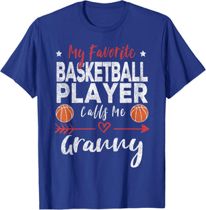 My Favorite Basketball Player Calls Me Granny T-Shirt - T-Shirt | Royal