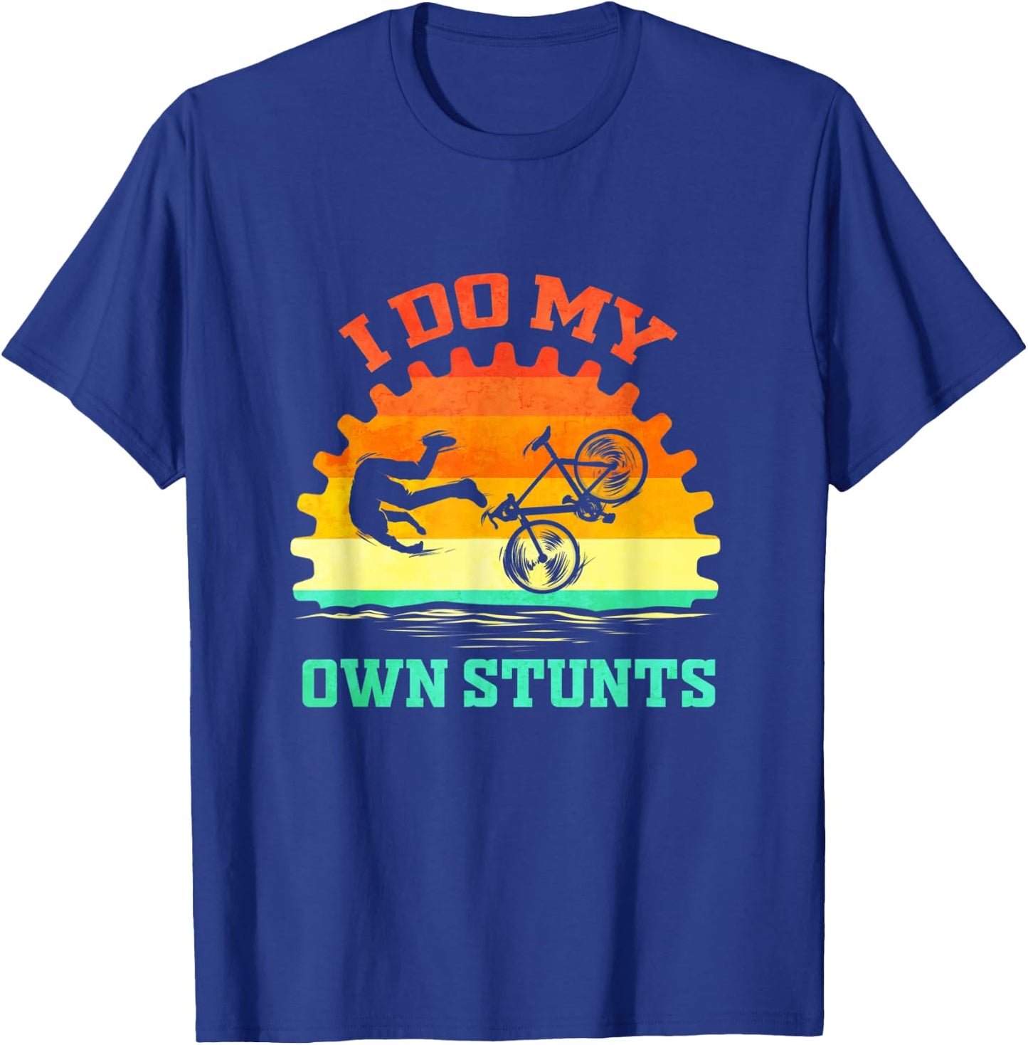 Cycling Lover Funny for Bike Tour Bicycle Stunts Cycle T-Shirt - T-Shirt | Royal