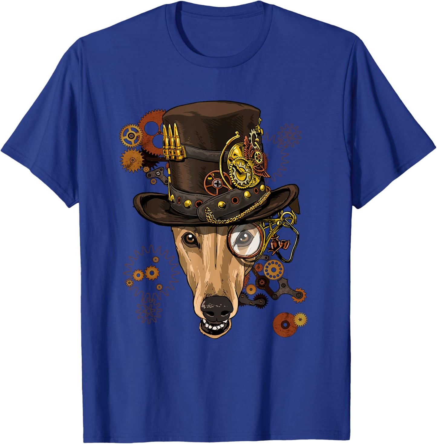 Greyhound Steampunk Dog Medieval Victorian Greyhound Lover T-Shirt - T-Shirt | Royal