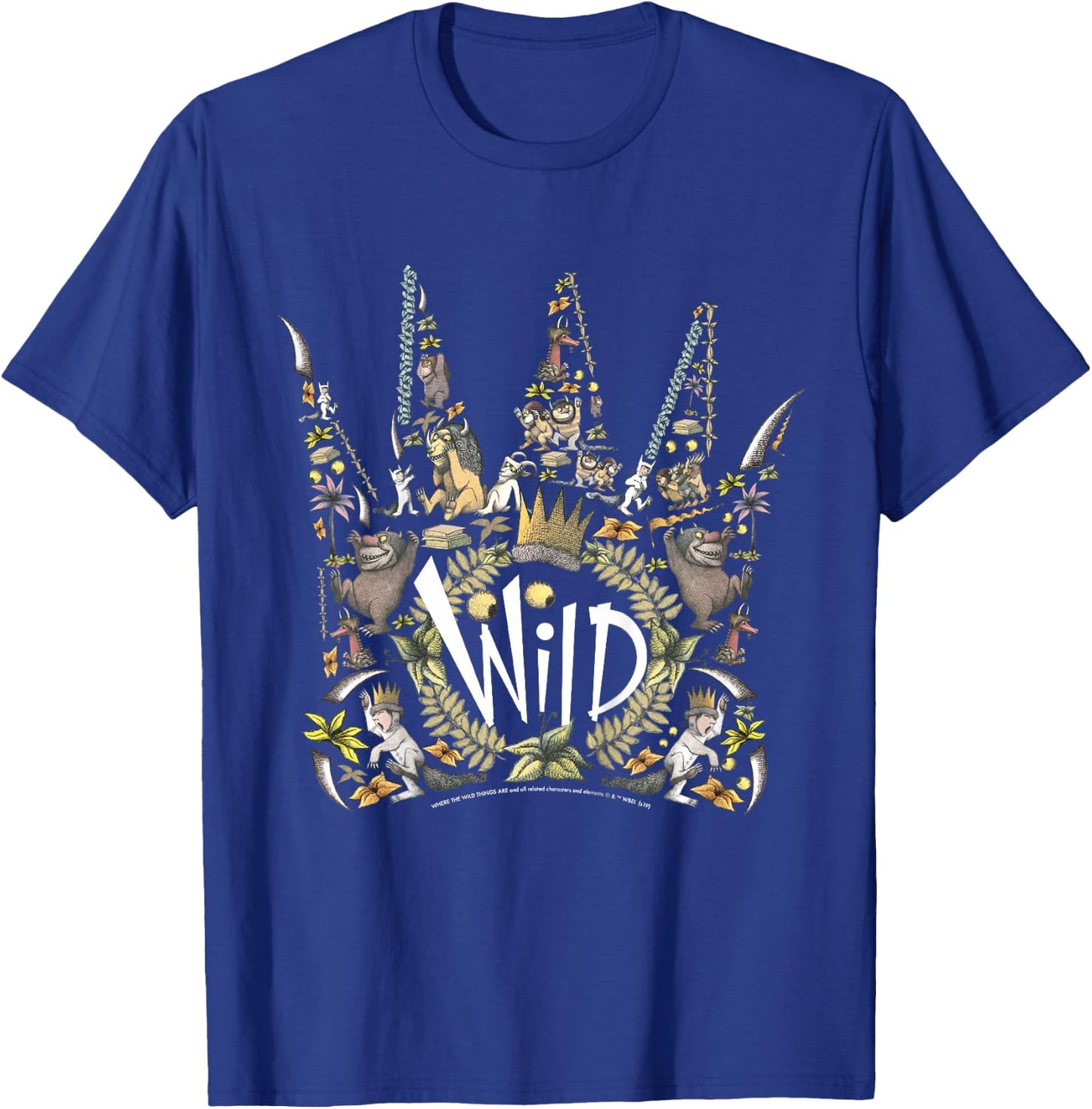 Kids Where The Wild Things Are Wild Crown Collage T-Shirt - T-Shirt | Royal