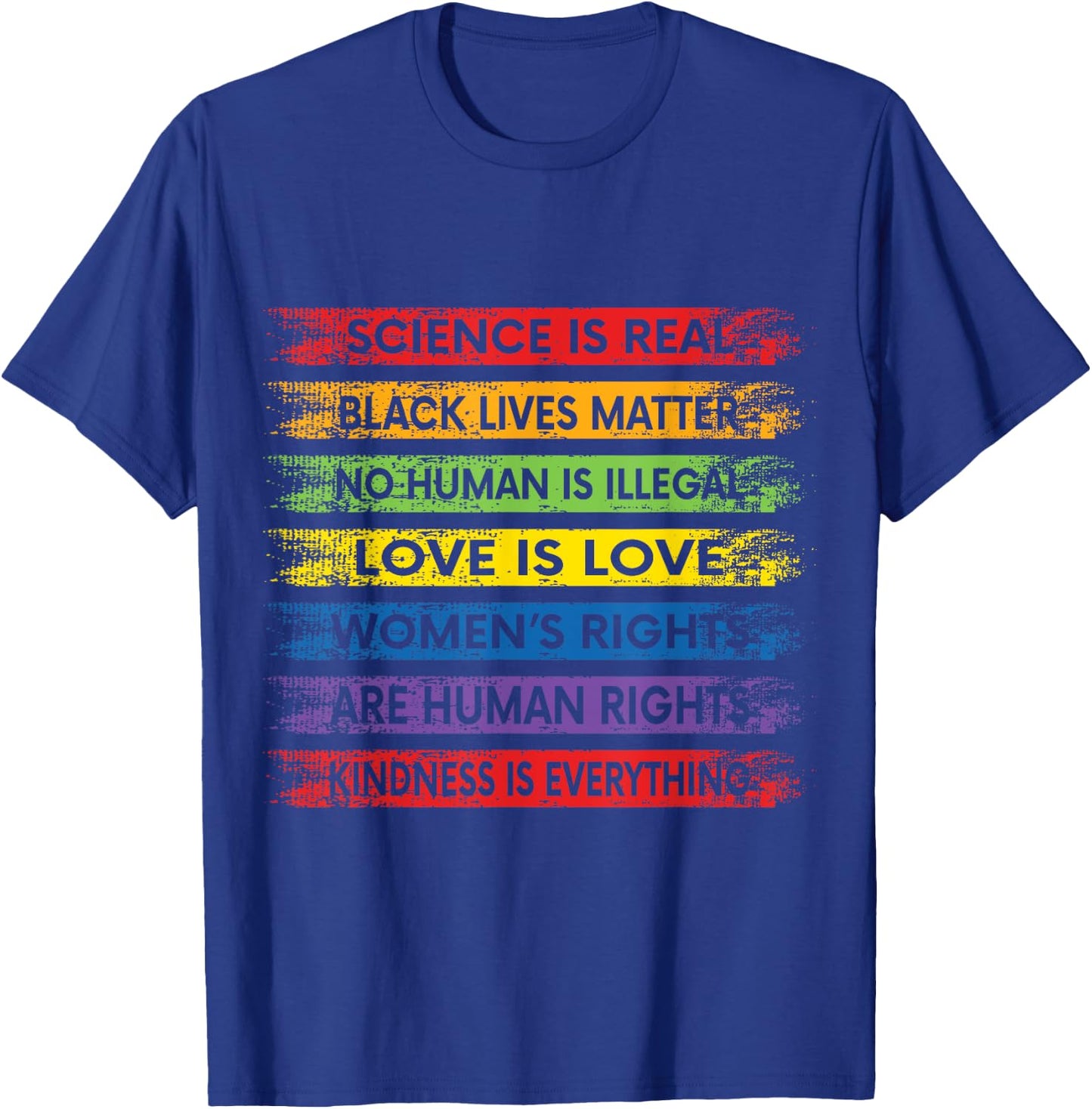 Science Is Real Black Lives Matter Design T-Shirt - T-Shirt | Royal