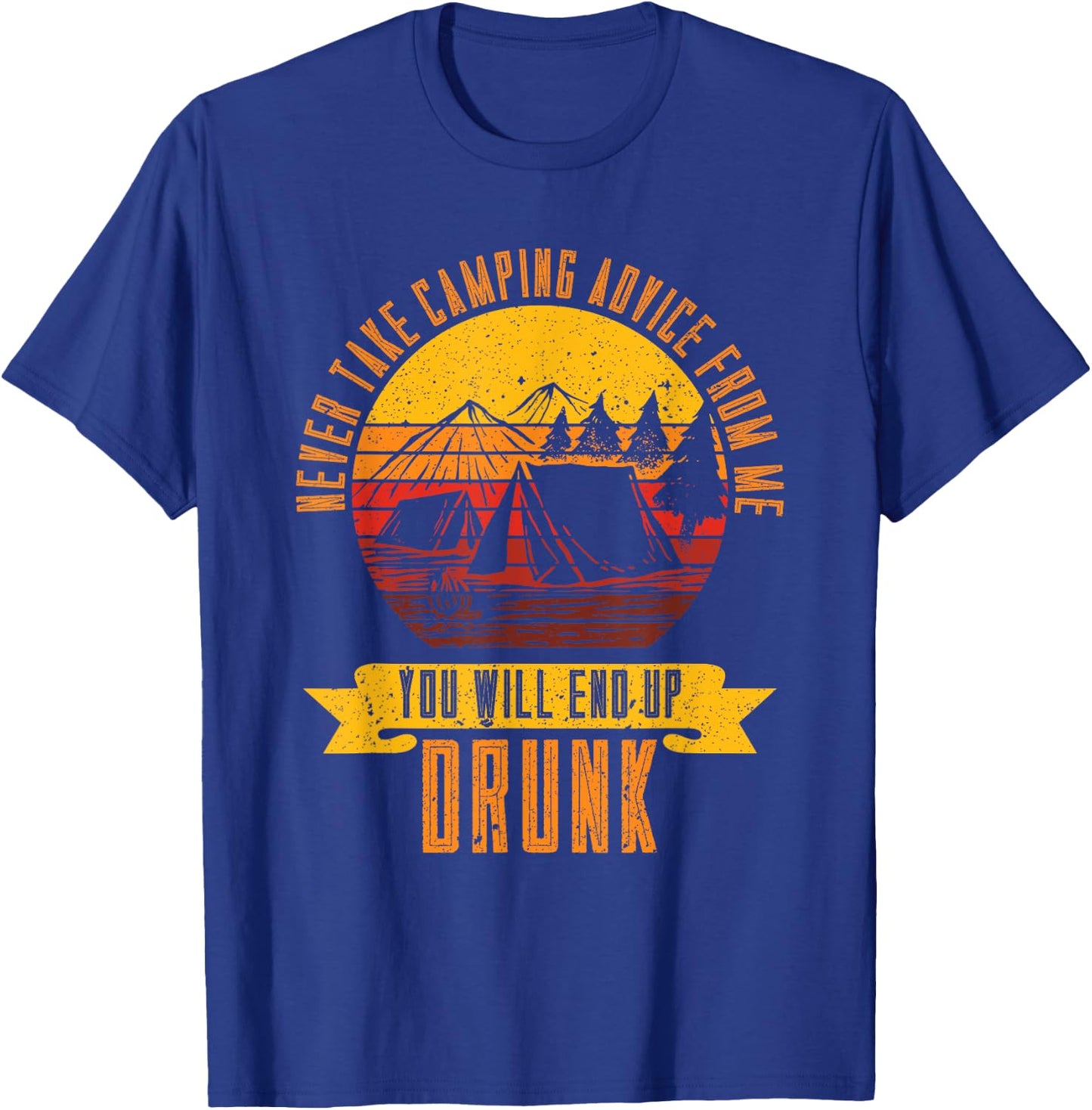 Funny Camping T-Shirt - T-Shirt | Royal