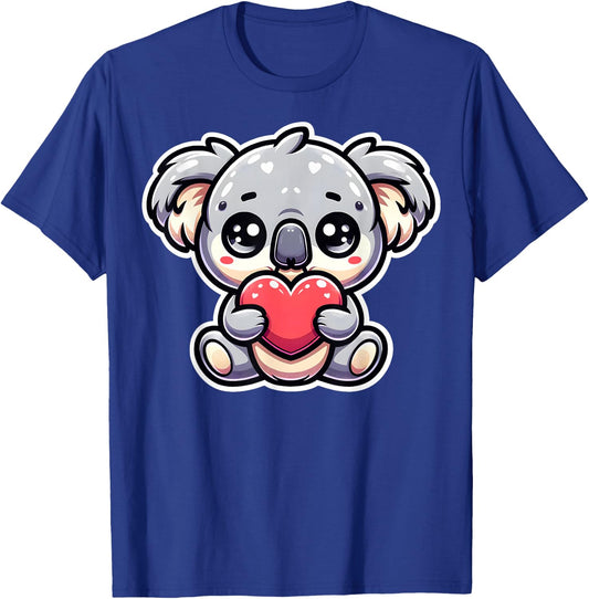 Love Heart Koala Bear Gifts - Funny Kola Lover T-Shirt - T-Shirt | Royal