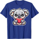 Love Heart Koala Bear Gifts - Funny Kola Lover T-Shirt - T-Shirt | Royal