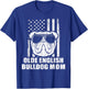 Olde English Bulldog Mom Cool Vintage Retro Proud American Women Girls Kids T-Shirt - T-Shirt | Royal