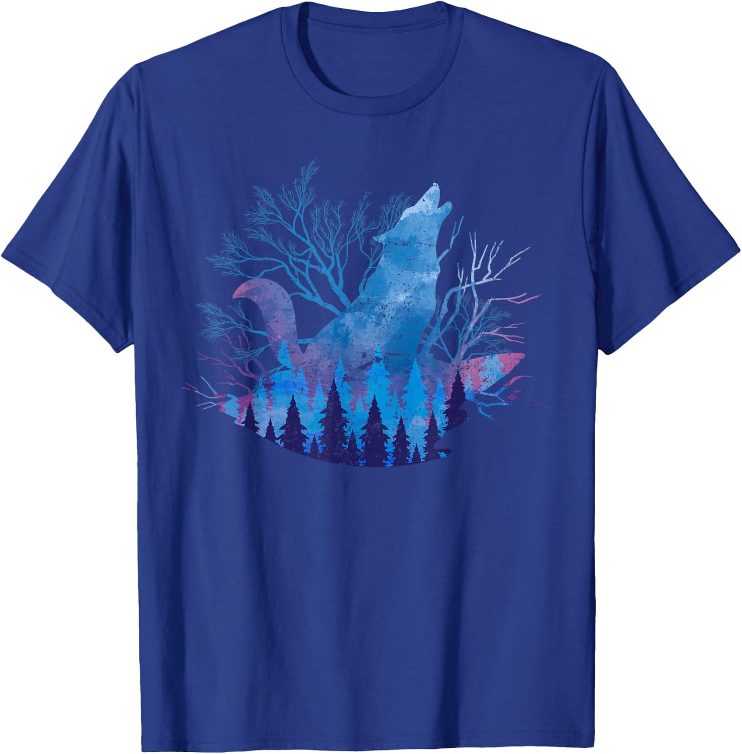 Full Moon Pack Animal Wolf Howling Gift Forest Wildlife Wolf T-Shirt - T-Shirt | Royal